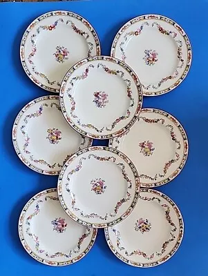 Minton  England Rose A4807 Antique Bone China Salad Plate 7.75  Set Of 8 • $64