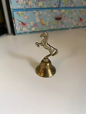 Brass Rearing Horse Hand Bell • £3