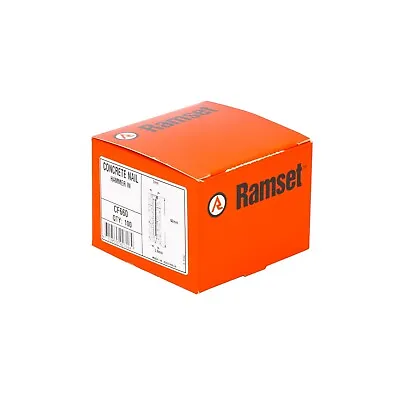 Ramset 3.8 X 60mm Flat Concrete Nail Without Washer - 100 Pack • $59.95