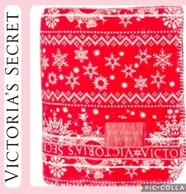 $29.99 • Buy Victoria's Secret Holiday Cozy Sherpa Throw Blanket 50in*60in
