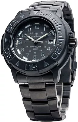 Smith & Wesson Dive Black Metal Strap Water Resistant Wrist Watch W900BLK • $139.95