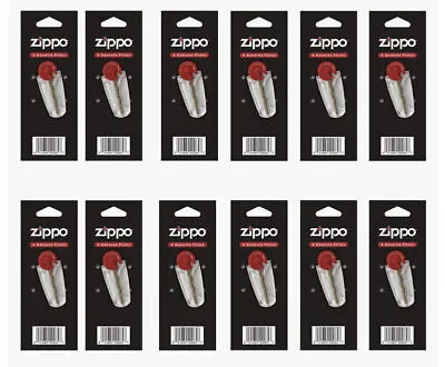 12 X ZIPPO Genuine Flint Refill (6 Flints Per Pack) With Display Case Brand New • $35.99