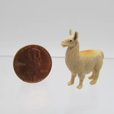 Dollhouse Miniature Plastic Rubber Toy Llama MUL6041 • $1.79