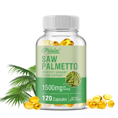 Saw Palmetto Capsules 1500mg -Premium Prostate Health Support Supplement For Men • $13.55