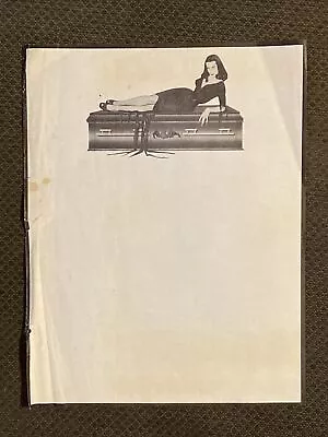 Vampira   - Original 1954 KABC TV Letterhead - Maila Nurmi - Spook Show • $400
