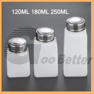 £2.46 • Buy Liquid Alcohol Press Nail Polish Remover Dispenser Cleaner Pumping Bottle