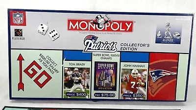 Monopoly New England Patriots Collector's Edition NFL Tom Brady Super Bowl XXXVI • $28.99