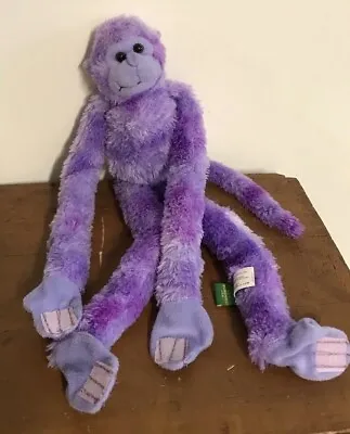 Wild Republic Monkey Purple Plush Hanging Toy 2012 K&M International • $12.55