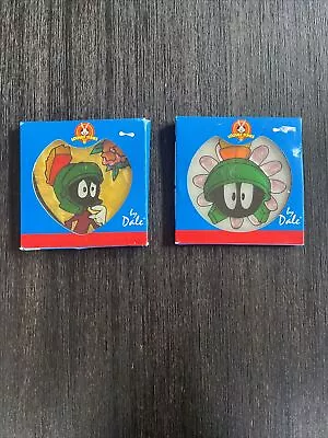 Lot Of 2 Vintage 1998 Looney Tunes Marvin The Martian Stained Glass Suncatcher • $34.95