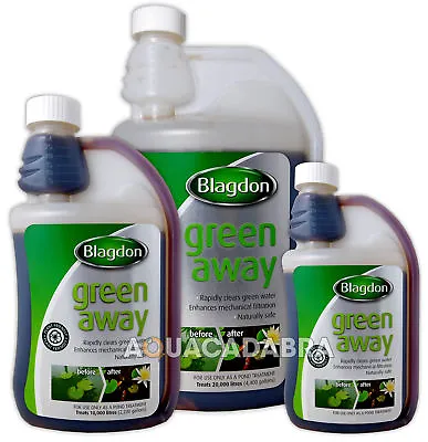 £10.95 • Buy Blagdon Green Away Pond Algae Cloudy Water Treatment Interpet Harmless To Fish