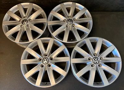 $595 • Buy (4) VW Volkswagen Golf Jetta GLI Wheels Rims + Caps 17  Hol.69936 Beetle Passat