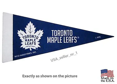 Toronto Maple Leafs NHL Mini Pennant  9 X4  Felt Made In USA  Banner Flag • $2.99