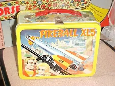 Vintage 1960's  ~FIREBALL XL-5~  Puppet Cartoon  Metal Lunchbox & Thermos!! • $195