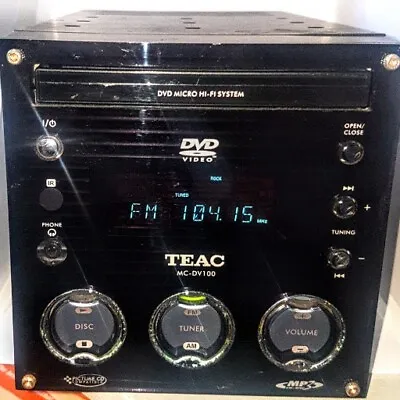 Teac MC-DV100 Micro DVD Hi Fi System Tested & Working • $40