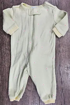 Baby Girl Clothes Vintage Gymboree Preemie 2002 Green Tiny Flower Outfit • $42.99