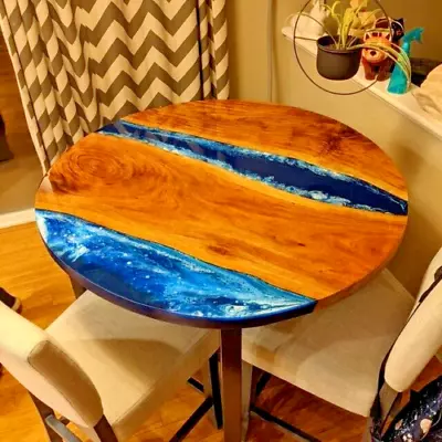 42  Epoxy Table Top Center Table Resin Wooden Top Dining Table Top • $1671.12