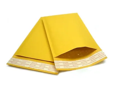 100 Ct 4x7 #000 KRAFT BUBBLE MAILERS PADDED ENVELOPES 4 X 7 • $21.95