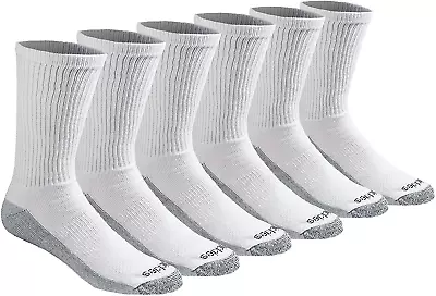 Dickies Men's Dri-tech Moisture Control Crew Socks 6 Pack Shoe Size 12-15 • $14.55