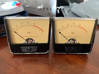 (2) Ea Vintage Ideal Precision VU Meter NEW Old Stock Audio Level   • $120