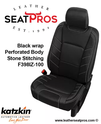 Leather Seat Covers 15-20 Ford F-150 SuperCrew SuperCab XLT STX Limited Black • $1495