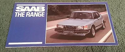 October 1982 1983 SAAB 900 GL CD APC TURBO SE 99 UK RANGE BROCHURE SMALL FOLDER  • $6.54