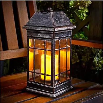 Solar Lantern LED Light Garden Ornament Portable And Waterproof Hanging Seville • £22.99