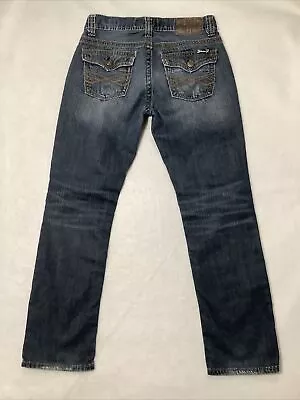 Seven 7 Straight Denim Jeans Size 30 X 32 Flap Pockets Mens • $11.04