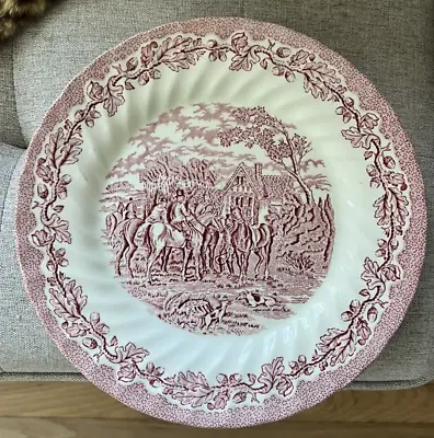 Vintage Royal Wessex Redware Fox Hunting Scene Plate England • $7