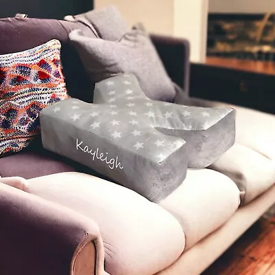 Personalised Letter Cushion K | Custom Name Pillow K | Baby Gift Room Décor • £12.99