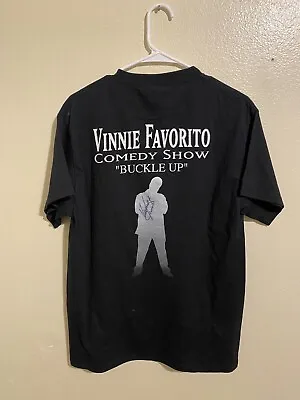 Vinnie Favorito Comedy Show Las Vegas Autographed Black Vintage T-Shirt Medium • $25