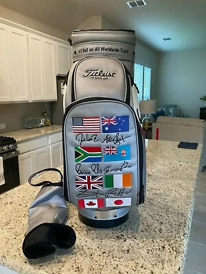  Rare Vintage Titleist World Flag Staff Golf Bag 767 Of 2500 EXCELLENT CONDITION • $500