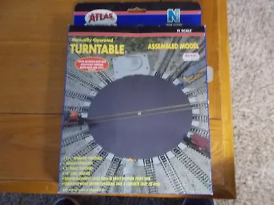 Atlas N Scale Manual Turntable #2790 21 Track Positions 7 1/2  NOS • $9.99