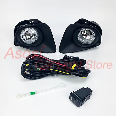 For Mazda 2 Demio Hatch 2007 2008 2009 2010 Clear Bumper Fog Lights Complete Kit • $84.55