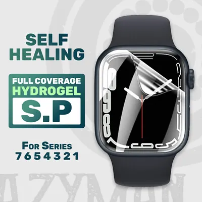 $2.85 • Buy Hydrogel Screen Protector Full Cover For Apple Watch IWatch Series 7 6 5 4 3 2 1