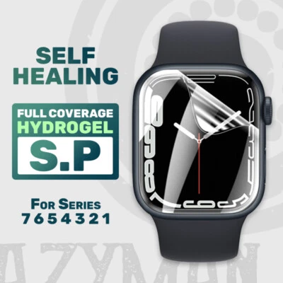 $5.45 • Buy Hydrogel Screen Protector Full Cover For Apple Watch IWatch Series 7 6 5 4 3 2 1