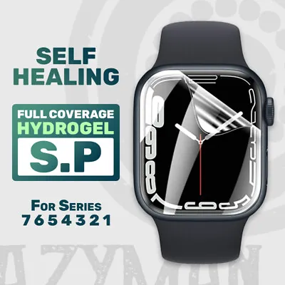 Hydrogel Screen Protector Full Cover For Apple Watch IWatch Series 7 6 5 4 3 2 1 • $2.85