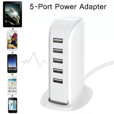 Multi 5/6 Port USB Charger Rapid Charging Station Desktop Hub For Android IPhone • $9.90