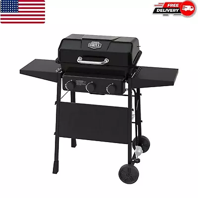 3-Burner Propane Gas Grill With 300 Sq. In. Cooking Space And Temperature Gauge • $134.99