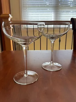 Genuine Crystal Margarita/Martini Glasses Vintage From Mid-90s Set Of 2 • $20