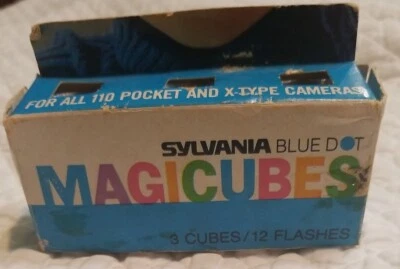 $5.99 • Buy New Old Stock Sylvania Blue Dot Flash Cubes Pack Of 3 Vintage