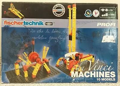 Fischer Technik Da Vinci Machines 10 Model Build Kit 260 Pcs #500882 • $33.99