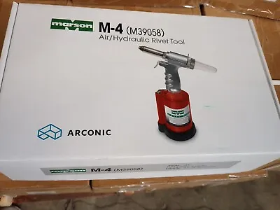 New Marson Heavy Duty Air Hydraulic Riveter 39058 1/4 Rivet Gun • $318