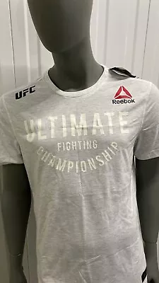 UFC Amanda Nunes Walk Out T-shirt L Reebok Adult Chalk • £27.99