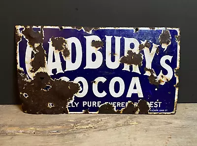 Antique Cadbury's Enamel Sign. Vintage Advertising. #No28Antiques #Somerset • £220