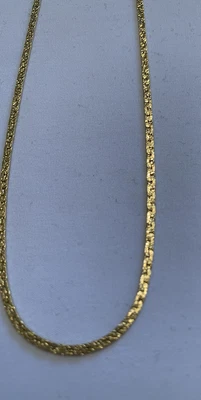 £0.99 • Buy Gold Coloured Chain Greek Key Design 16’’