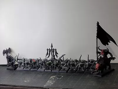 Orcs And Goblins Warhammer Old World - Goblin Archers With Warboss And Standard  • $25