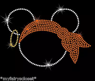 7.4  Halloween Pirate Minnie Mickey Iron On Rhinestone Transfer Applique Patch • $13.75