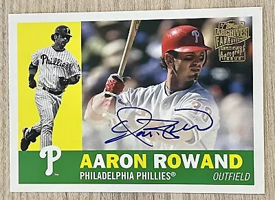 2022 Topps Archives Aaron Rowand 1960 Fan Favorite Autograph #60FF-AR • $7.99