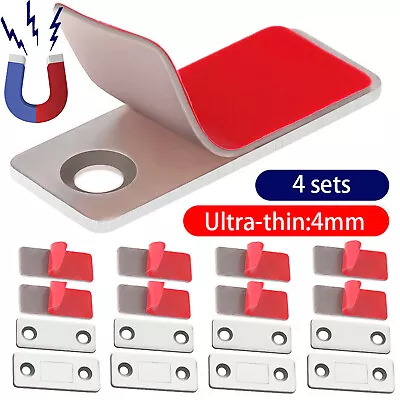 4 Packs Strong Magnetic Door Catch Closer Cabinet Latch Cupboard Drawer Closures • $5.94