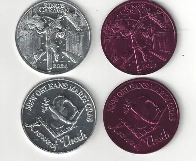 Krewe Of Thoth 2024 Kings Caravan Mardi Gras Doubloon set Of 2 • $5